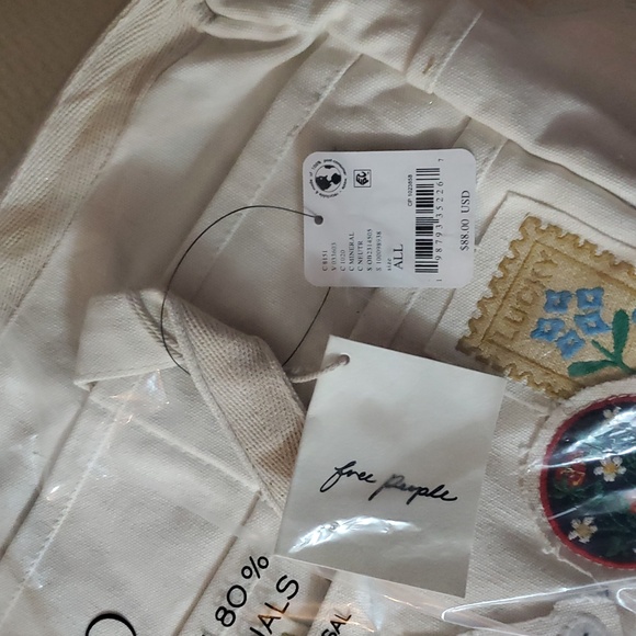Free People Kiss My Patch Tote/Mineral - Picture 9 of 16